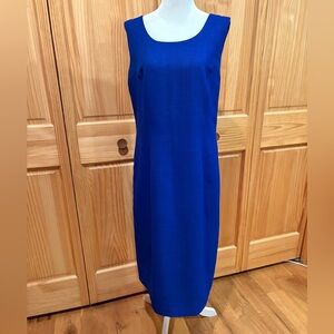 Koret sleeveless blue sheath dress